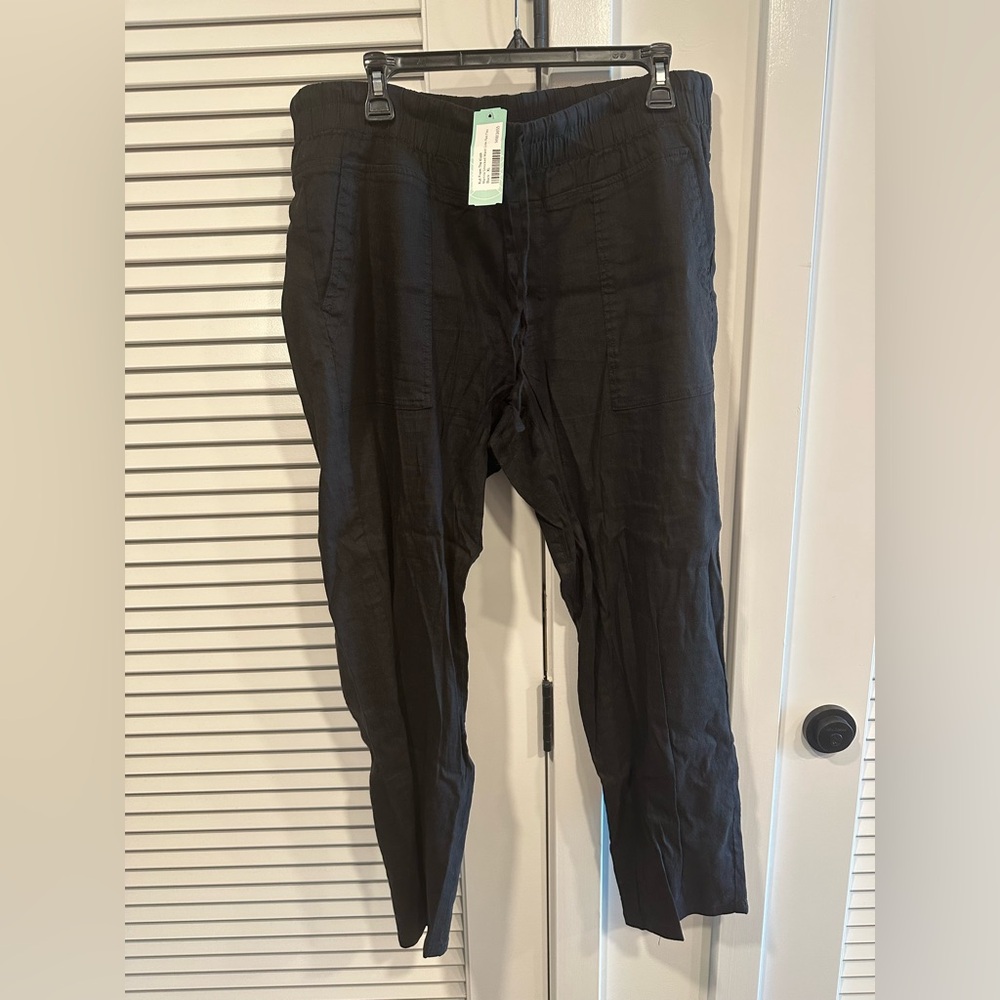 Kut from the Kloth Sandra Smocked Waist Linen Pant